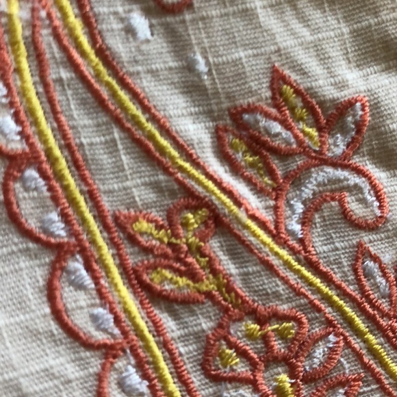 Annabelle Boho embroidered sleeveless shell Top - Picture 6 of 11